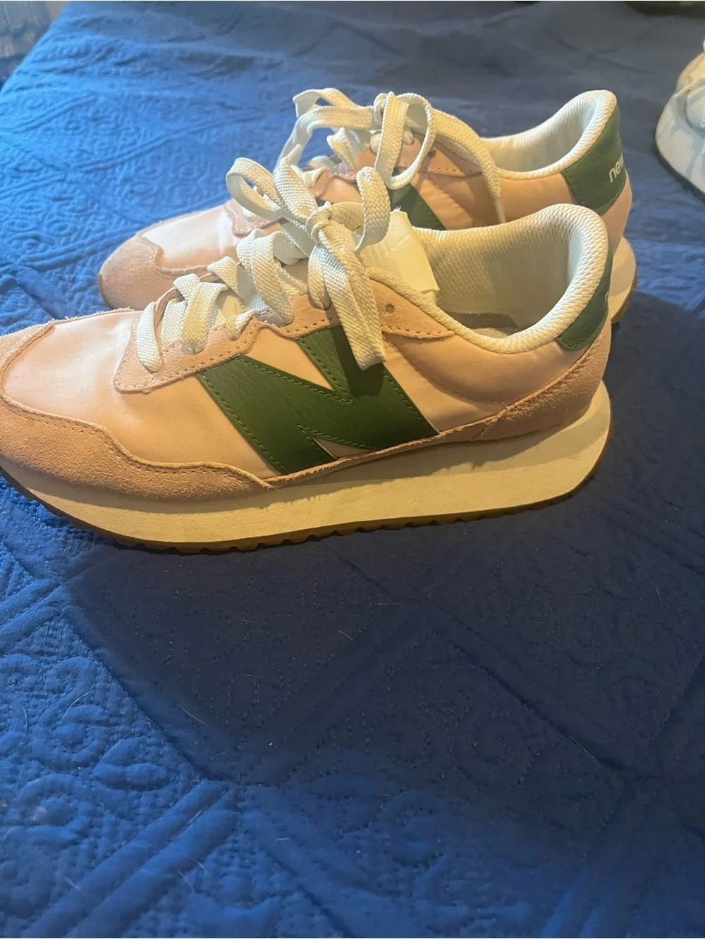 New Balance Womens Sneakers in Pink and Green